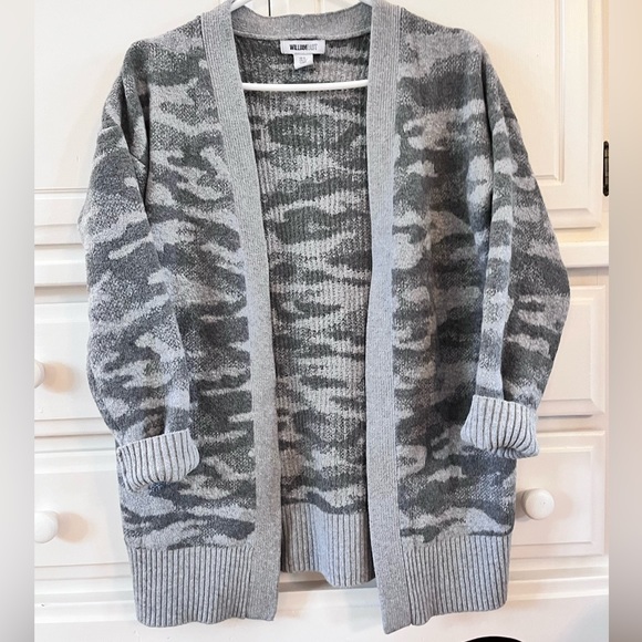 William Rast Grey Camo Cardigan Size S - Picture 1 of 5